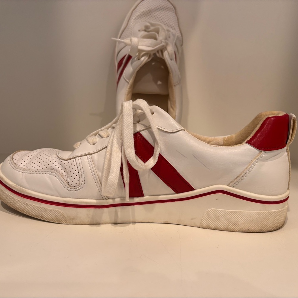 MIA White and Red Sneakers - Picture 2 of 8